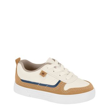 Tenis-Casual-Off-White-e-Caramelo-Kids-Urbano-|-Molekinho-Tamanho--19---Cor--BRANCO-OFF-0